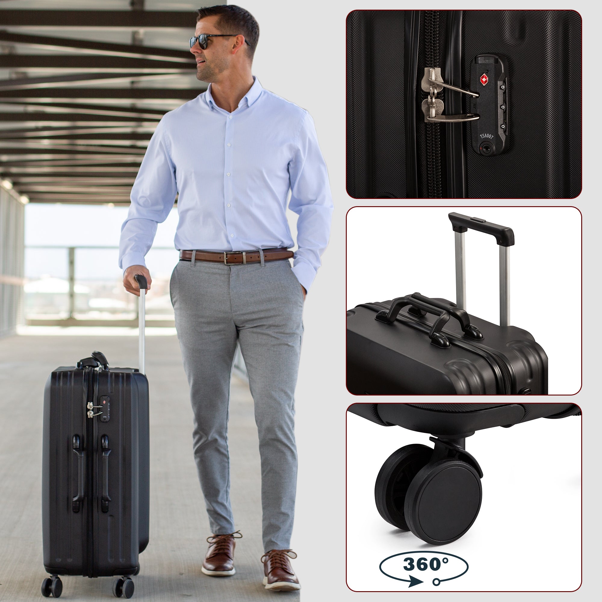 UNBREAKABLE LAZENNE ELITE PRO - WINE TRAVEL SUITCASE 12 BOTTLES WITH REMOVABLE INSERTS - TSA AIRLINE APPROVED, 10-YEARS WARRANTY