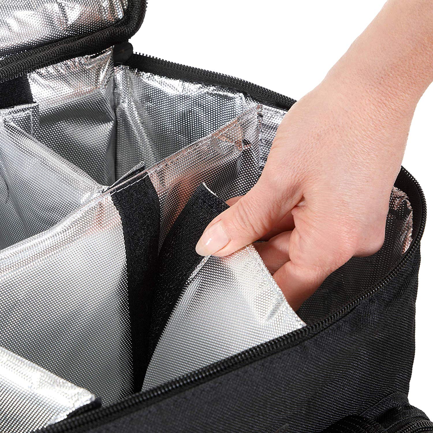 Professional Wine Cooler Trolley ELITE PRO 6-bottles with Insulated and Removable Dividers