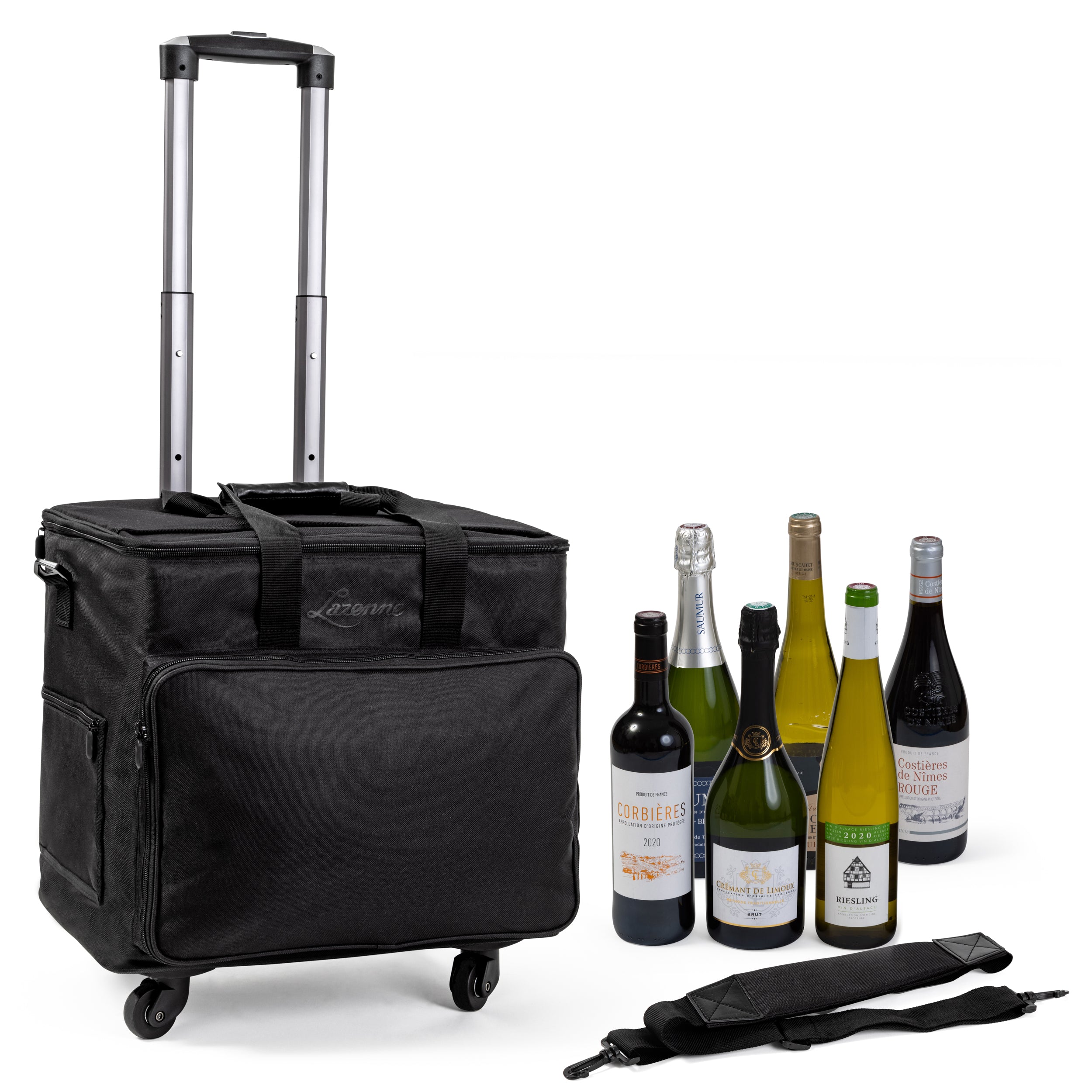 Wine Cooler Carrier 12-bottles with Individual Insulated and